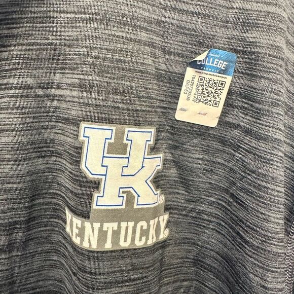 NWT Top Of The World Gray University of Kentucky Quarter-Zip Pullover - Size L - Picture 3 of 5